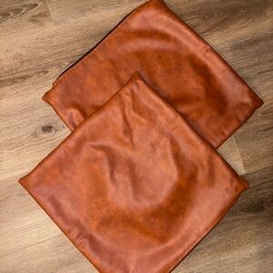 Faux Leather Pillow Covers 18x18